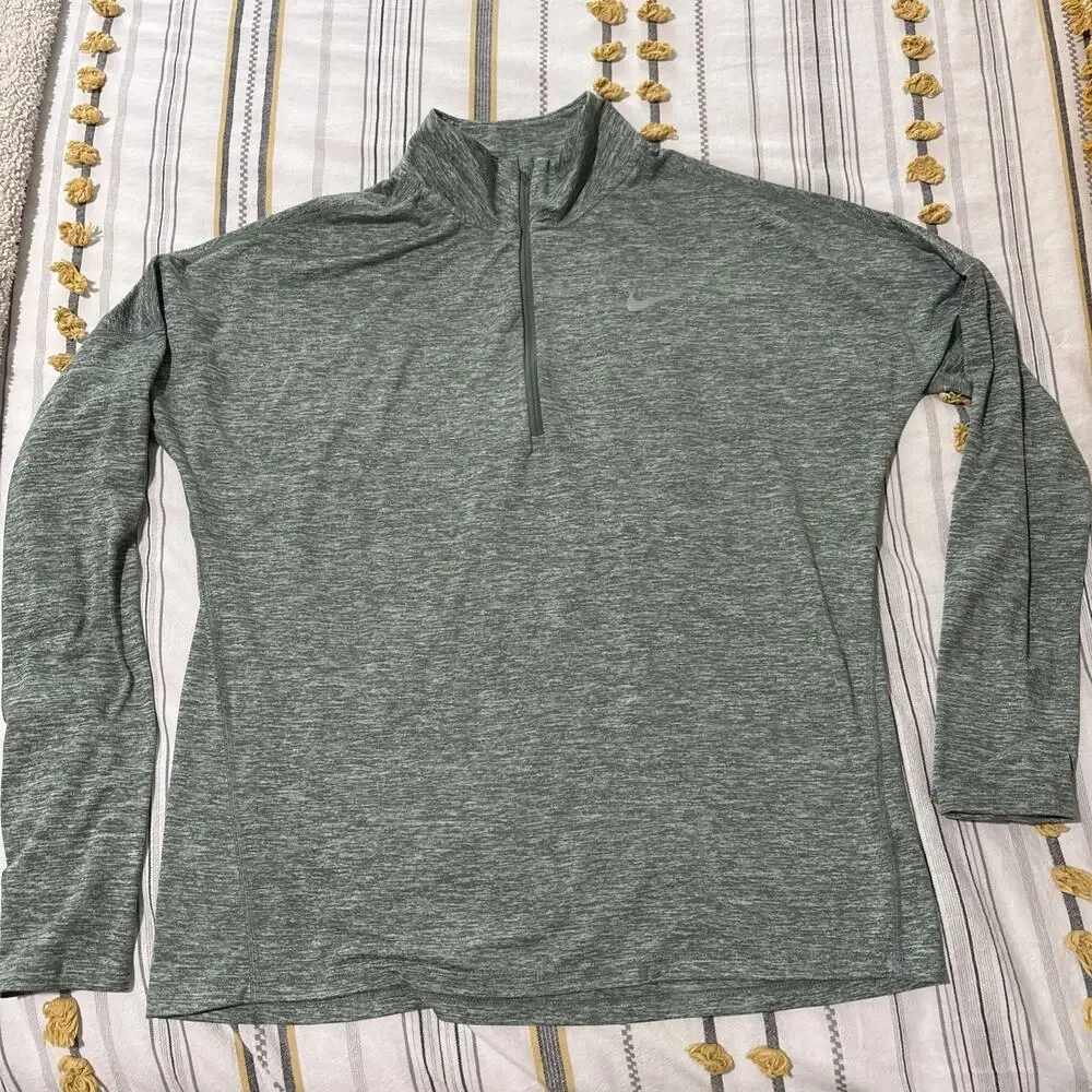 Nike Running Dri-Fit M Long Sleeve 1/4 Zip Shirt, Athleisure, Run, Outdoor, EUC